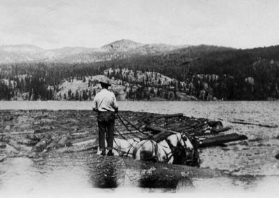 Horse logging on Payette Lake